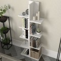 Tree Megapap melamine bookcase in white color 45x21,4x113cm.
