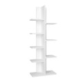 Tree Megapap melamine bookcase in white color 45x21,4x113cm.