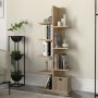 Tree Megapap melamine bookcase in sapphire oak color 45x21,4x121,8cm.