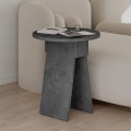 Chen Megapap melamine side table in retro grey color Φ42x50cm.