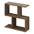 Homemania Megapap melamine side table in light brown color 60x20x60cm.