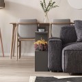 Homemania Megapap melamine side table in anthracite color 60x20x60cm.