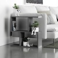 Homemania Megapap melamine side table in anthracite color 60x20x60cm.
