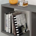 Homemania Megapap melamine side table in anthracite color 60x20x60cm.