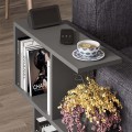 Homemania Megapap melamine side table in anthracite color 60x20x60cm.