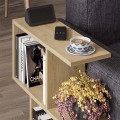 Homemania Megapap melamine side table in oak color 60x20x60cm.