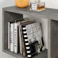 Homemania Megapap melamine side table in retro grey color 60x20x60cm.