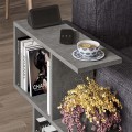 Homemania Megapap melamine side table in retro grey color 60x20x60cm.