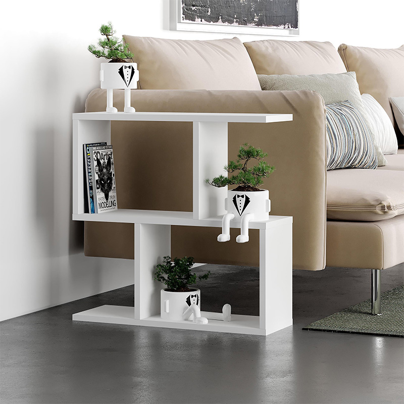 Βοηθητικό τραπεζάκι Homemania Megapap χρώμα λευκό 60x20x60εκ.