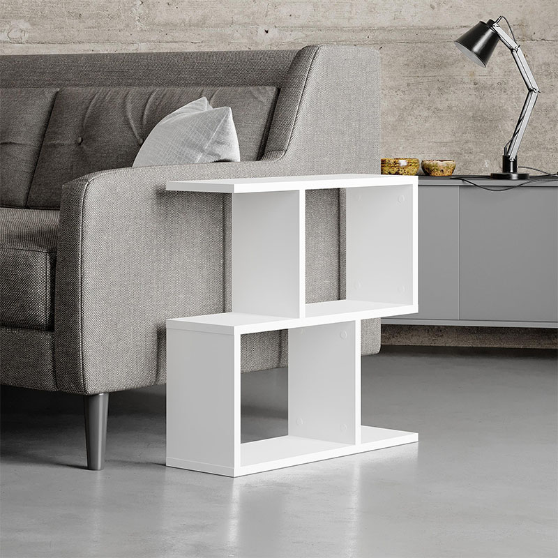 Βοηθητικό τραπεζάκι Homemania Megapap χρώμα λευκό 60x20x60εκ.