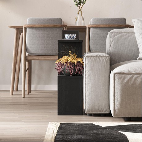 Τραπεζάκι βοηθητικό Homemania Megapap χρώμα μαύρο 60x20x60εκ.