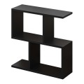 Homemania Megapap melamine side table in black color 60x20x60cm.