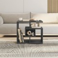 Βοηθητικό τραπεζάκι Labirent Megapap χρώμα ανθρακί 54x40x45εκ.