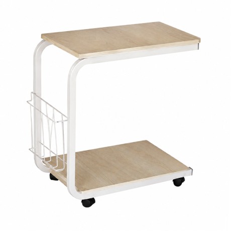 Βοηθητικό τραπεζάκι Lap χρώμα λευκό - maple 56x30x59εκ.