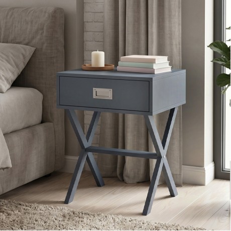 WICK Bedside 40x40x55 Grey
