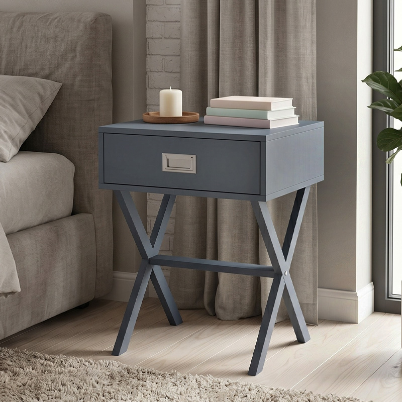 WICK Bedside 40x40x55 Grey
