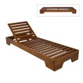 VERANO Sunlounger Walnut, Beech