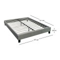Υπόστρωμα Wilton διπλό με ύφασμα σε χρώμα γκρι 150x200εκ.