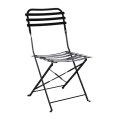 ZAPPEIOU Folding Chair - Black Metal