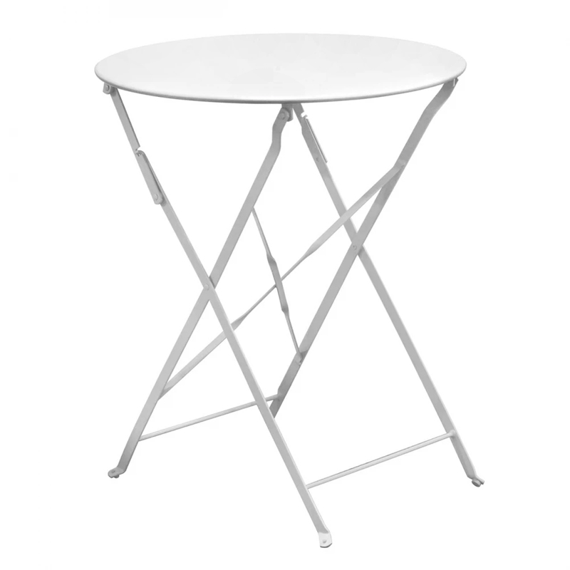 ZAPPEIOU Pantone Folding Table D.60cm Metal White