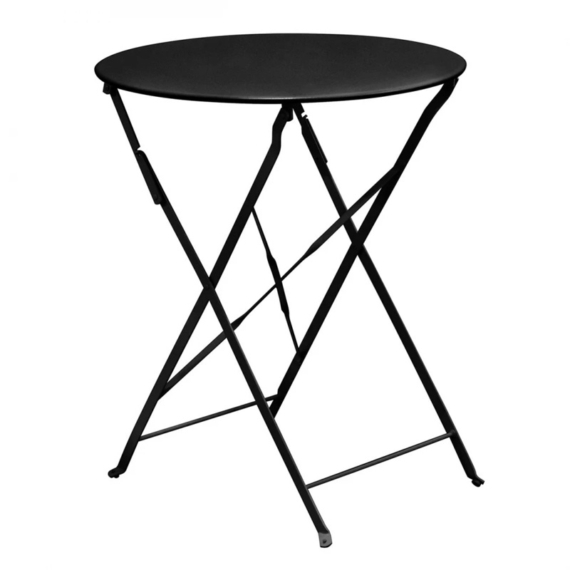 ZAPPEIOU Pantone Folding Table D.60cm Metal Black