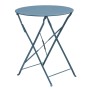 ZAPPEIOU Pantone Folding Table D.60cm Metal Sandy Blue 5415C