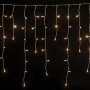 100 Λαμπάκια LED Θερμό Λευκό Επεκτάσιμα, Βροχή, Διαφανές Καλώδιο Ρεύματος 1.8x0.6m XLALED100IWW/31V