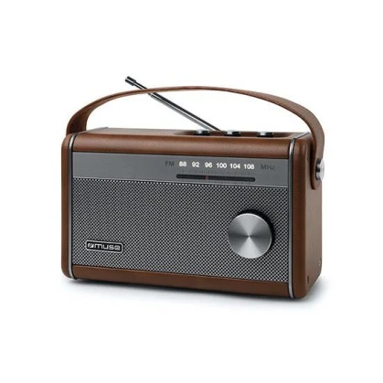 Ραδιόφωνο M-098BR MUSE Μπαταρίας-Ρεύματος με Bluetooth Καφέ