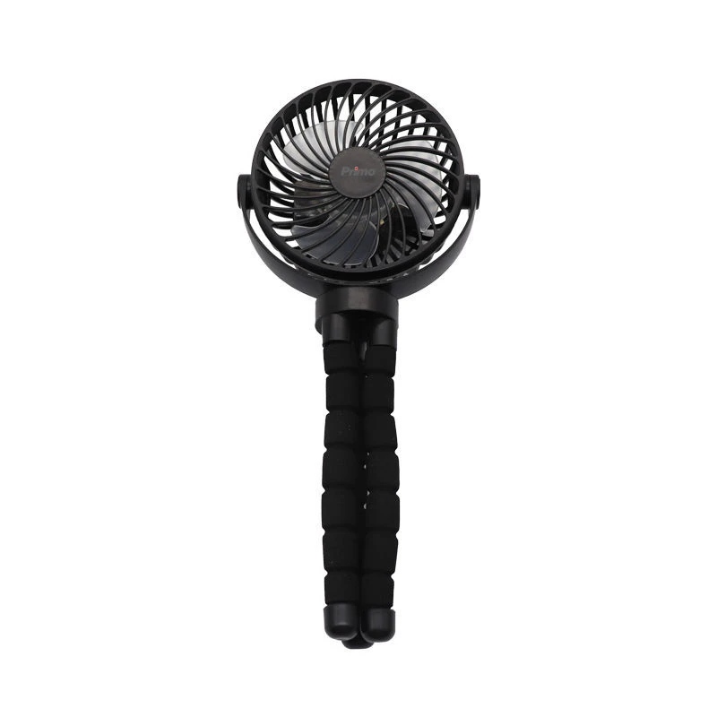 Ανεμιστήρας Mini Flexible PRMF-80691 Primo 4'' 10cm Μαύρος Επαναφορτιζόμενος