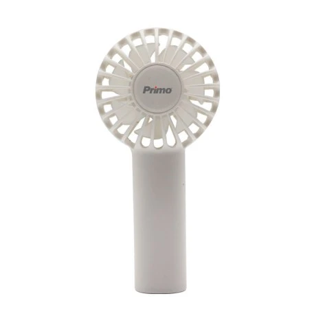 Ανεμιστήρας Mini Χειρός PRMF-80689 Primo 2.5'' 6cm Λευκός Επαναφορτιζόμενος