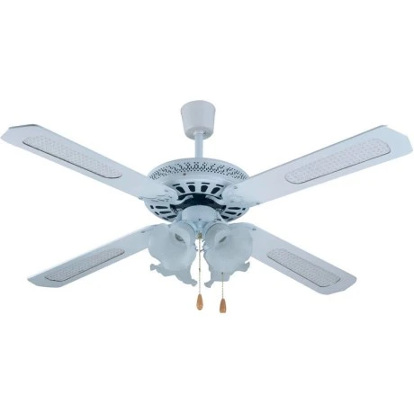 Ανεμιστήρας Οροφής PRCF-80278 Primo 52'' 132εκ. 4Φώτα 4Φτερά Λευκός
