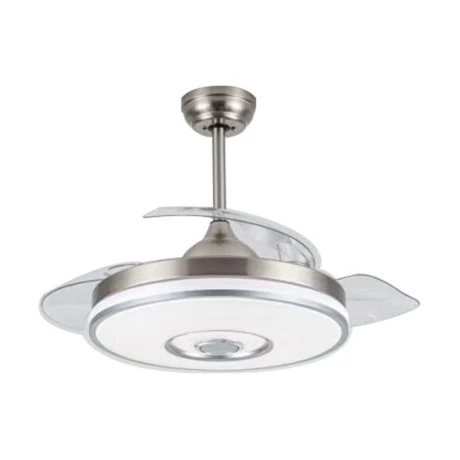 Ανεμιστήρας Οροφής PRCF-80682 Primo DC 42'' 106εκ. Με Τηλεχειριστήριο 1Φως LED 3Φτερά Ασημί