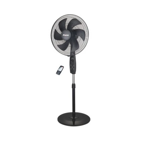 Ανεμιστήρας Ορθοστάτης PRSF-80698D Primo 18'' 45εκ. Με Τηλεχειριστήριο και DC μοτέρ 6Φτερά Μαύρος