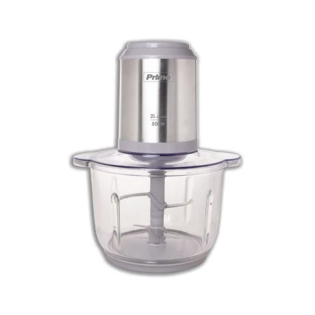 Πολυκόπτης PRFC-40486 500W 2L με γυάλινο μπωλ inox/γκρι