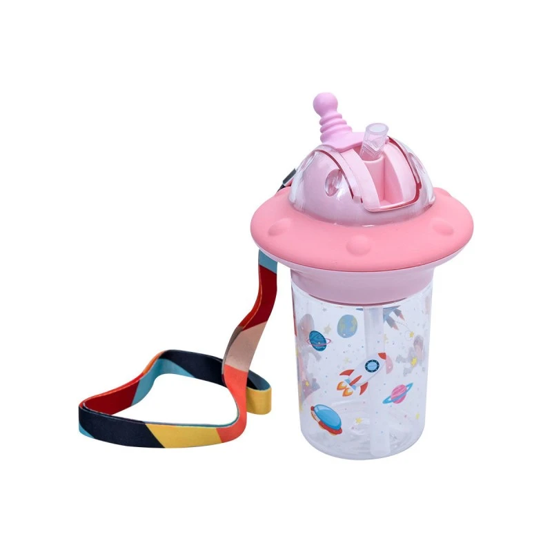 KIDS BOTTLE ASTRO PLASTIC 450ml SALMON PINK