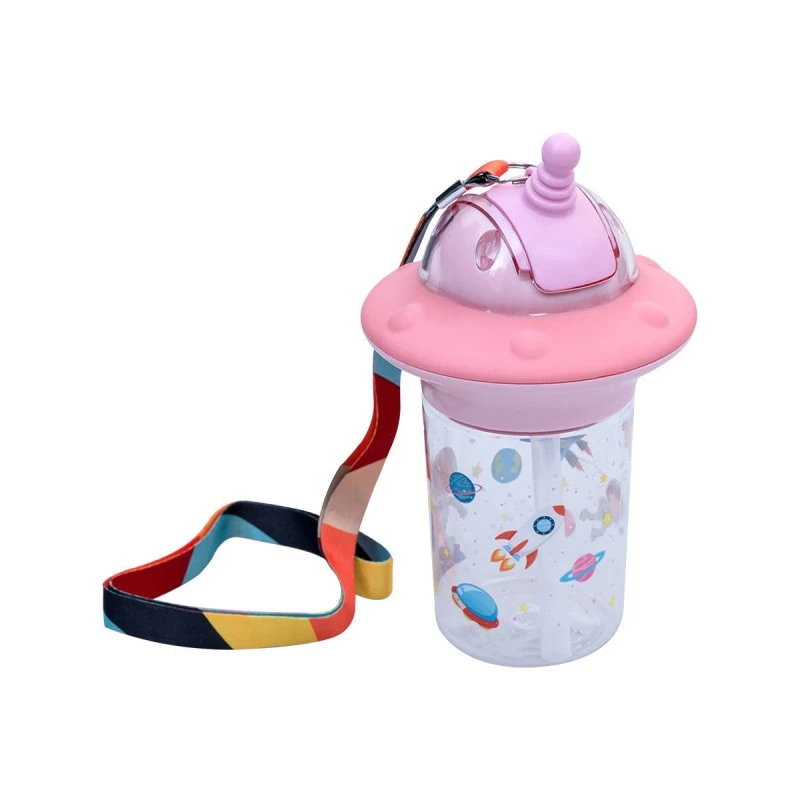 KIDS BOTTLE ASTRO PLASTIC 450ml SALMON PINK