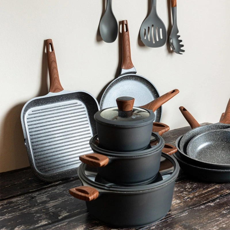 FRYING PAN STONE NON-STICK CAST ALUMINUM 30cm