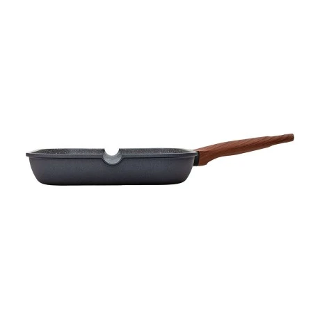 GRILL PAN STONE NON-STICK CAST ALUMINUM 28cm