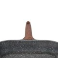 GRILL PAN STONE NON-STICK CAST ALUMINUM 28cm