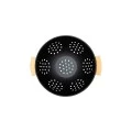 PASTA STRAINER BAMBOO ESSENTIALS METALLIC WITH HANDLES 24x24x13.7cm BLACK
