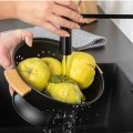 PASTA STRAINER BAMBOO ESSENTIALS METALLIC WITH HANDLES 24x24x13.7cm BLACK