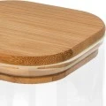 STORAGE CONTAINER BAMBOO ESSENTIALS 550ml BOROSILICATE GLASS WITH LID