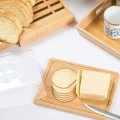 ESTIA ΒΑΣΗ ΤΥΡΙΩΝ BAMBOO ESSENTIALS ΜΕ ΠΛΑΣΤΙΚΌ ΚΑΠΑΚΙ 24x18x7.5cm