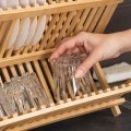 DISH RACK BAMBOO ESSENTIALS FOLDABLE 42x27.5x38cm 2-TIER