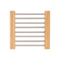 ESTIA ΒΑΣΗ ΜΑΓΕΙΡΙΚΟΥ ΣΚΕΥΟΥΣ BAMBOO ESSENTIALS ME ΑΝΟΞΕΙΔΩΤΟ ΑΤΣΑΛΙ ΠΤΥΣΣΟΜΕΝΗ 22x21.3x2.2cm