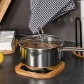 TRIVET FOR COOKWARE BAMBOO ESSENTIALS METALLIC 17x17x1cm BLACK