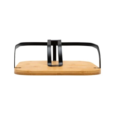 NAPKIN HOLDER BAMBOO ESSENTIALS  METALLIC RECTAGULAR BLACK