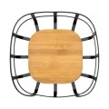 ESTIA ΦΡΟΥΤΙΕΡΑ BAMBOO ESSENTIALS ΜΕΤΑΛΛΙΚΗ 24x24x12.7cm ΜΑΥΡΗ