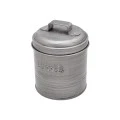 COFFEE CONTAINER METALLIC 11x11x14cm  WITH AIRTIGHT LID