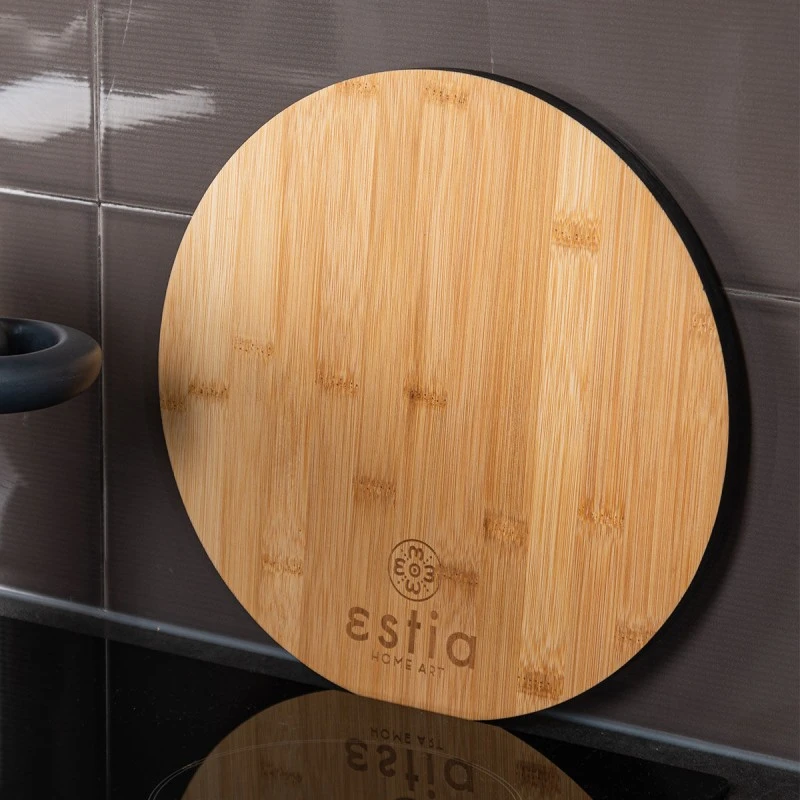 CUTTING BOARD BAMBOO ESSENTIALS  ROUND 28cm